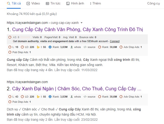 cung cấp cây xanh